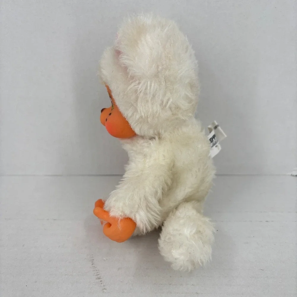 Ceppiratti Kitten Cat Plush Thumb Sucking Plastic Face White Vintage Italy Rare